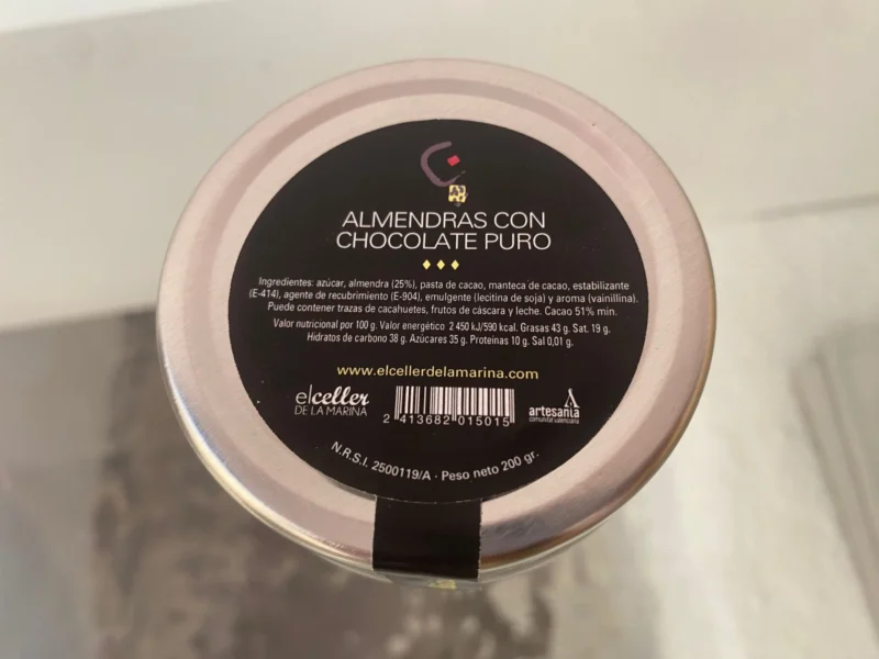 Almendras con Chocolate Puro